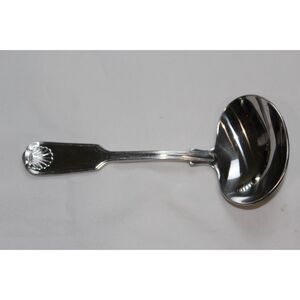 Wallace 18/10 Stainless Wide Sauce / Condiment Spoon 6"